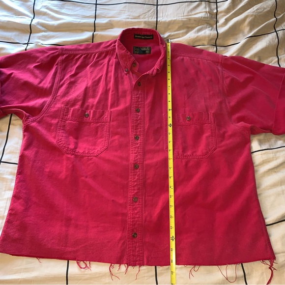 Eddie Bauer Cropped Button Down Shirt - Picture 6 of 6